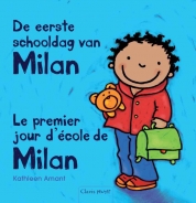 De eerste schooldag van Milan tweetalig Franse editie